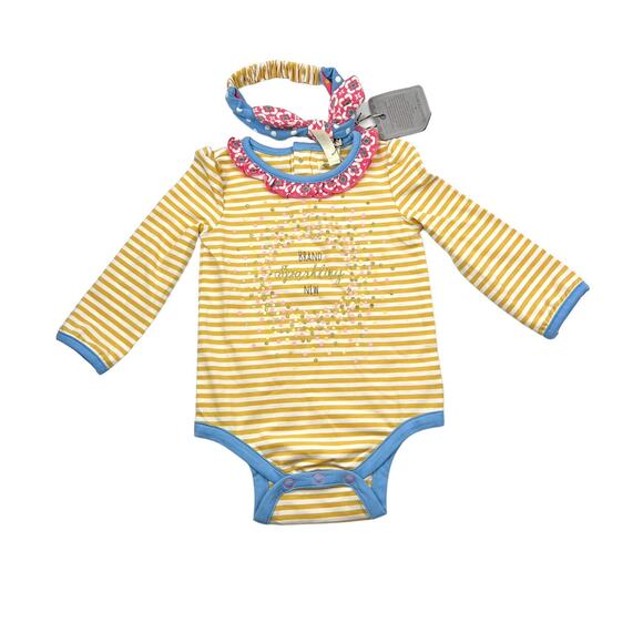 NWT Matilda Jane Hello Baby Bodysuit & Headband - Picture 1 of 7
